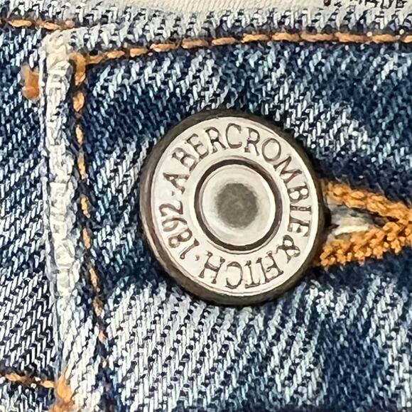 Abercrombie & Fitch Ultra High Rise Kick Flare Leg Denim Jeans Blue Size 26 NWT - Picture 6 of 11
